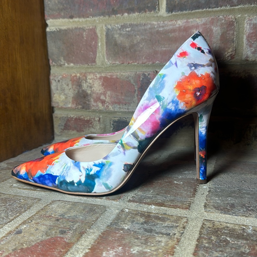 Floral Multicolor Women's Heels